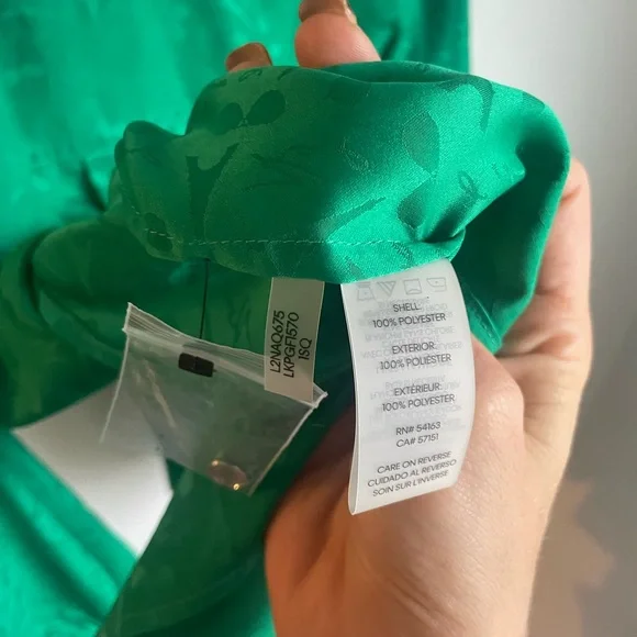 NWT Karl Lagerfeld Jacquard Utility Blouse Size S -J - Picture 7 of 7